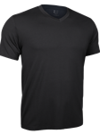 Black Classic V-Neck Short Sleeve Tee | 2Undr Men Tee Shirts | Sam's Tailoring Fine Men's Clothing