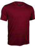 Merlot Classic V-Neck Short Sleeve Tee | 2Undr Men Tee Shirts | Sam's Tailoring Fine Men's Clothing