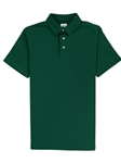 Forest Green Lightweight Pique Straight Collar Pioneer Polo | Vastrm Polo Shirts | Sam's Tailoring Fine Men Clothing