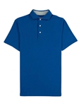 Royal Blue Comfort Pique Men's Solomeo Polo | Vastrm Polo Shirts | Sam's Tailoring Fine Men Clothing