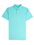 Aqua Blue Blue Lightweight Pique Tennis Club Polo | Vastrm Polo Shirts | Sam's Tailoring Fine Men Clothing