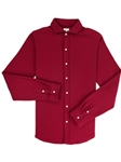 Merlot Red Comfort Pique Sandhill Dress Shirt | Vastrm Shirts Collection | Sam's Tailoring Fine Men Clothing