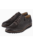 Dark Brown Smooth Leather Men's Casual Oxford | Mephisto Oxfords Collection | Sam's Tailoring Fine Men Clothing