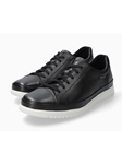 Black Tumbled Leather Men's Casual Sneaker | Mephisto Casual Shoes Collection | Sam's Tailoring Fine Men's Clothing