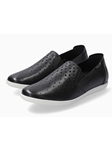 Black Smooth Leather Women's Flat Shoe | Mephisto Women's Flats | Sam's Tailoring  Fine Women Shoes