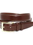 Tan Antigua Leather W/ Brass Buckle X-Long Belt | Torino Leather XL Belts | Sam's Tailoring Fine Men Clothing