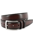 Espresso Hand Stained Italian Kipskin Men's Belt | Torino Leather Dress Causal Belts | Sam's Tailoring Fine Men Clothing