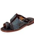 Barracuda/Bordeaux Cuba Horse Hair & Snakeskin Sandal | Mauri Men's Sandals | Sam's Tailoring Fine Men's Shoes