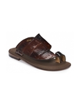 Multi Gold Panaro Baby Crocodile Men's Sandal | Mauri Men's Sandals | Sam's Tailoring Fine Men's Shoes