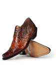 Sport Rust/Brandy Heat Alligator Men's Ankle Boot | Mauri Men's Boots | Sam's Tailoring Fine Men's Shoes