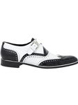 Black/White Alligator & Calfskin Monk Strap Shoe | Mauri Monk Strap Shoes | Sam's Tailoring Fine Men's Shoes