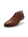 Tobacco Selva Stunning Alligator Sneaker | Mauri Men's Sneakers | Sam's Tailoring Fine Men's Shoes