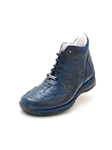 Iris Blue Mitro Alligator Fine High Top Sneaker | Mauri Men's Sneakers | Sam's Tailoring Fine Men's Shoes