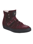 Ruby Red Croc Sued High Top Men's Sneaker | Mauri Men's Sneakers | Sam's Tailoring Fine Men's Shoes