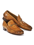 Chestnut Matrix Alligator Bit Handpainted Loafer | Mauri Men's Loafers | Sam's Tailoring Fine Men's Clothing