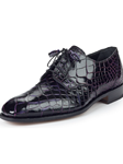 Grape & Black Alligator Men's Derby Dress Shoe | Mauri Dress Shoes | Sam's Tailoring Fine Men's Shoes