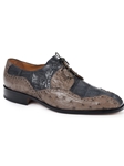 Gray/ Pepper Crocodile & Ostrich Men Dress Shoe | Mauri Dress Shoes | Sam's Tailoring Fine Men's Shoes