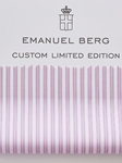 Pink & White Two Ply Limited Edition Custom Shirt | Emanuel Berg Custom Shirts | Sam's Tailoring Fine Men's Clothing