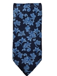 Navy And Sky Paisley Sartorial Silk Tie | Italo Ferretti Ties | Sam's Tailoring Fine Men's Clothing