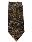 Orange, Black And White Paisley Silk Tie | Italo Ferretti Ties | Sam's Tailoring Fine Men's Clothing
