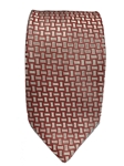 Silver Printed On Red Sartorial Silk Tie | Italo Ferretti Ties | Sam's Tailoring Fine Men's Clothing