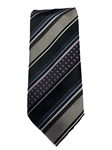 Black, Grey, Lavender, Sky & White Silk Tie | Italo Ferretti Ties Collection | Sam's Tailoring Fine Men's Clothing