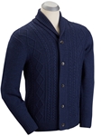 Summer Navy Fisherman Shawl Cardigan Sweater | Bobby Jones Sweater Collection | Sams Tailoring Fine Men's Clothing