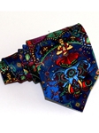 Multicolor Elegant Indian Elefant Pattern Tailored Silk Tie | Italo Ferretti Ties Collection | Sam's Tailoring Fine Men's Clothing