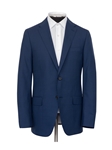 Blue Super 130's Wool Houndstooth Poplin Suit | Hickey Freeman Suits | Sam's Tailoring Fine Men Clothing