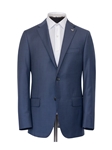 Slate Blue Honey Way Super 160's Wool B-Fit Suit | Hickey Freeman Suits | Sam's Tailoring Fine Men Clothing