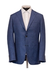 Denim Blue Textured Cross Ply Men's Jacket | Hickey Freeman Sport Coat | Sam's Tailoring Fine Men Clothing