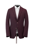 Burgundy Textured Weightless Men's Jacket | Hickey Freeman Sport Coat | Sam's Tailoring Fine Men Clothing
