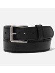 Black Natural Bison Grain Handcrafted Belt | Men's Vintage Bison Belt | Sam's Tailoring Fine Men Clothing