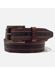 Saddle Tanned With Natural Waxes & Oil Belt | Men's Vintage Bison Belt | Sam's Tailoring Fine Men Clothing