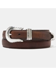 Peanut American Bison Leather Women's Belt | Women's Vintage Bison Belt | Sam's Tailoring Fine Men Clothing