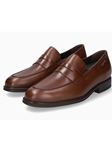 Brown Smooth Leather Lining Fine Men's Loafer | Mephisto Fine Loafers | Sam's Tailoring Fine Men Clothing