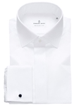 White Covered Placket Mr Crown Tuxedo Shirt | Tuxedo Shirts Collection | Sam's Tailoring Fine Men's Clothing