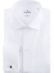 Elegant White Mr Crown Men's Tuxedo Shirt | Tuxedo Shirts Collection | Sam's Tailoring Fine Men's Clothing