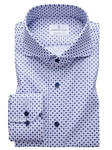 White Micro Floral Print Harvard Classic Shirt | Causal Shirts Collection | Sam's Tailoring Fine Men's Clothing