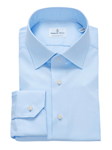 Light Blue One Button Cuffs Fine Dress Shirt | Business Shirts Collection | Sam's Tailoring Fine Men's Clothing