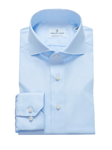 Soft Blue Two Button Cuffs Slim Fit Shirt | Business Shirts Collection | Sam's Tailoring Fine Men's Clothing