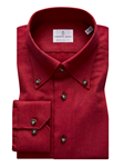 Red Button Down Collar Long Sleeve Shirt | Casual Shirts Collection | Sam's Tailoring Fine Men's Clothing