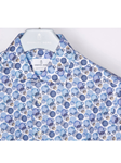 Multi Color Circles On White Background Shirt | Casual Shirts Collection | Sam's Tailoring Fine Men's Clothing