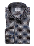 White & Brown Circle Print Modern Casual Shirt | Casual Shirts Collection | Sam's Tailoring Fine Men's Clothing