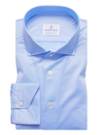 Solid Sky Blue Modern Fit Luxuxry Jersey Shirt | Casual Shirts Collection | Sam's Tailoring Fine Men's Clothing