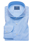 Classic Sky Blue Cutaway Collar Luxury Shirt | Casual Shirts Collection | Sam's Tailoring Fine Men's Clothing