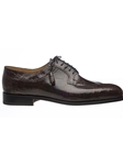 Chocolate Belly Alligator Men's Dress Shoe | Ferrini Dress Shoes | Sam's Tailoring Fine Men Clothing