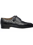 Black Genuine Belly Alligator Classic Dress Shoe | Ferrini Dress Shoes | Sam's Tailoring Fine Men Clothing