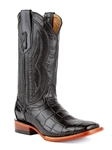 Black American Alligator Belly Stallion Boot | Ferrini Men's Boots | Sam's Tailoring Fine Men Clothing