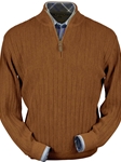 Brick Heater Baby Alpaca Hal-Zip Sweater | Peru Unlimited Half Zip Sweaters | Sam's Tailoring Fine Men's Clothing